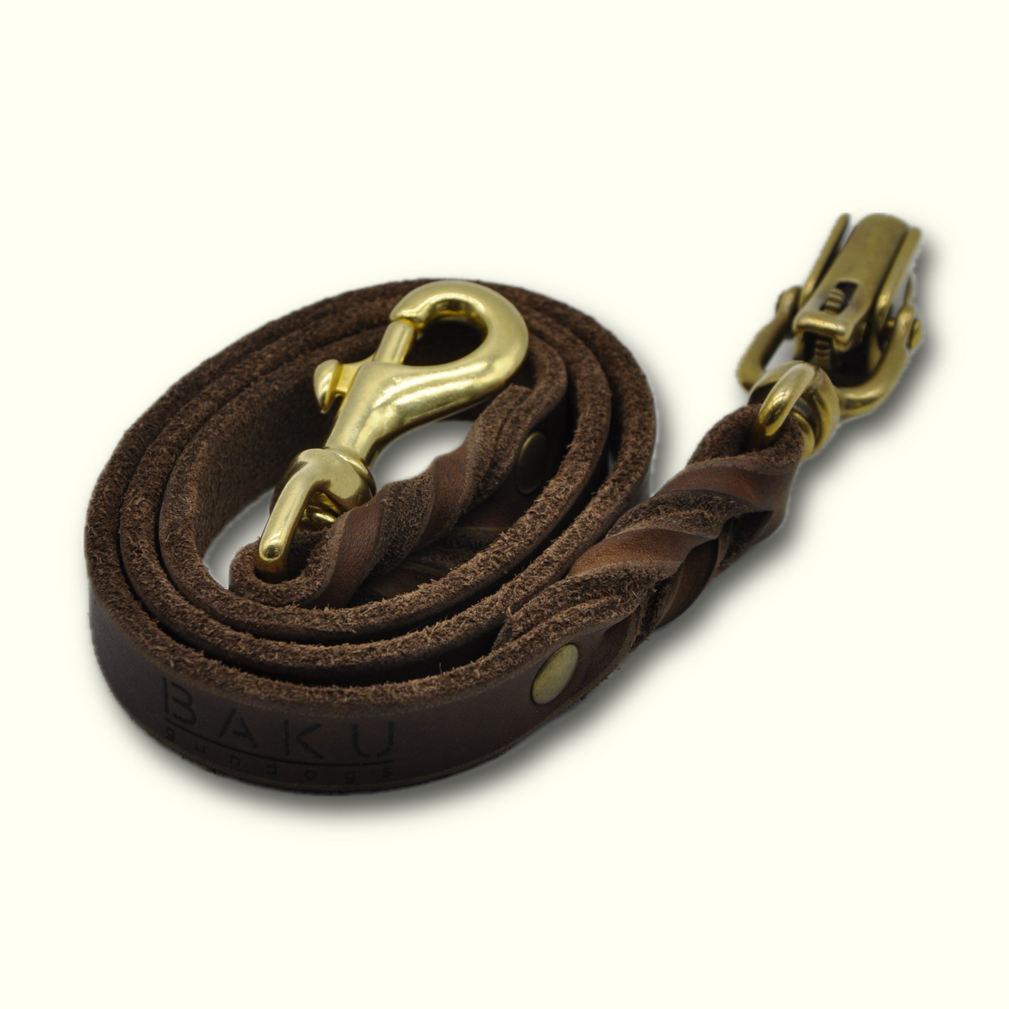 Lederleine mit Ablaufkarabiner BAKU gundogs